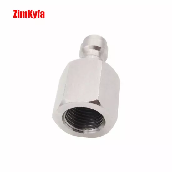 Stainless Steel 8mm Quick-Disconnect Plug Adapter Fitting with Sealing O-Ring