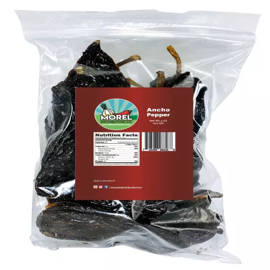 Dried Ancho Chile Peppers, Chili Ancho WT: 4 OZ-8 OZ-1 LB-2 LBS-5 LBS-10 LBS