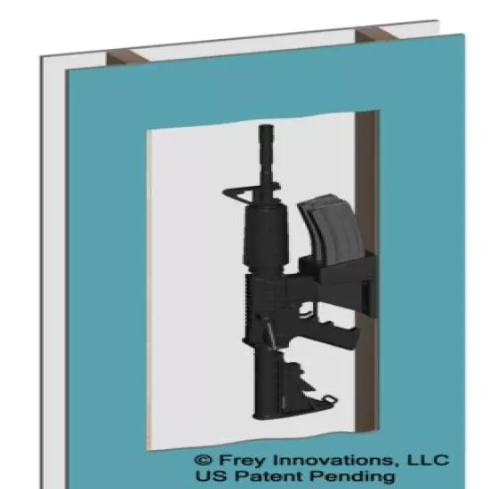 .223 Rem/5.56 Vertical Wall Mount - Turn any vertical surface into a gun hide