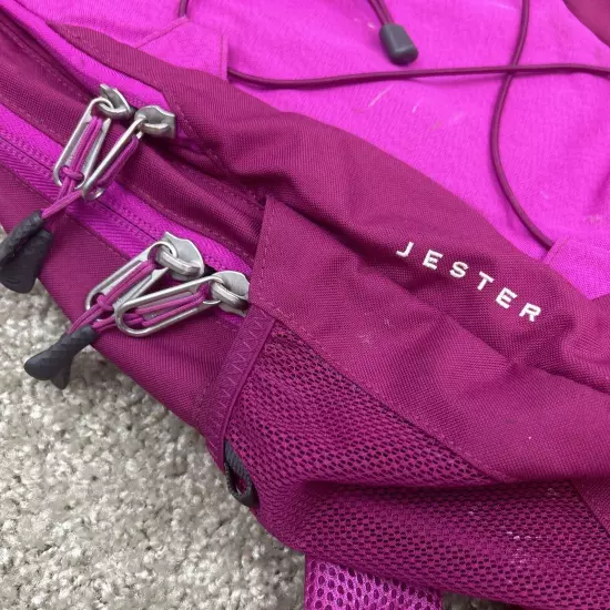 The North Face Jester Backpack Bright Fuchsia Hiking/ School Back Pack