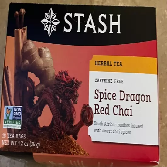 Stash Spice Dragon Red Chai Herbal Tea Bags - 18 Count