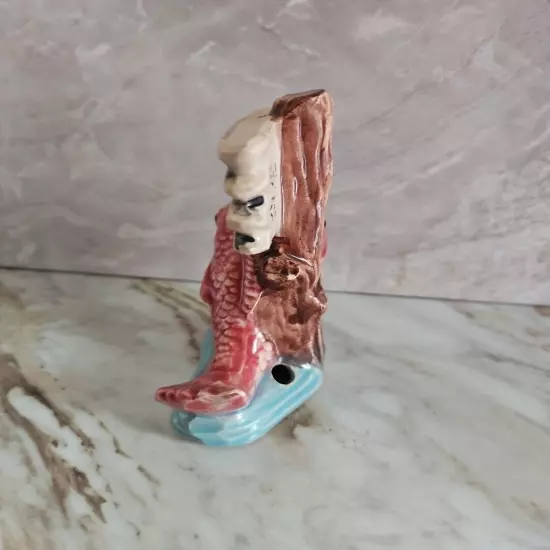 Vintage Ceramic Fish Tank Decoration Aquarium Figurine ‘Do Not Disturb’ 4.5” 