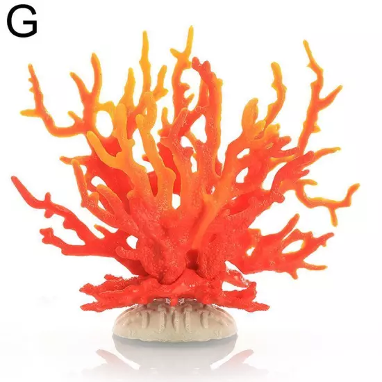 Artificial Coral Ornament Resin Fish Tank Plant Aquarium Landscape S4H8