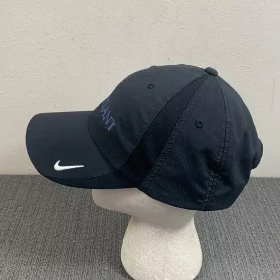 Nike Golf Hylant Hat Baseball Cap Black Mesh Side Panels Strapback Unisex OSFM