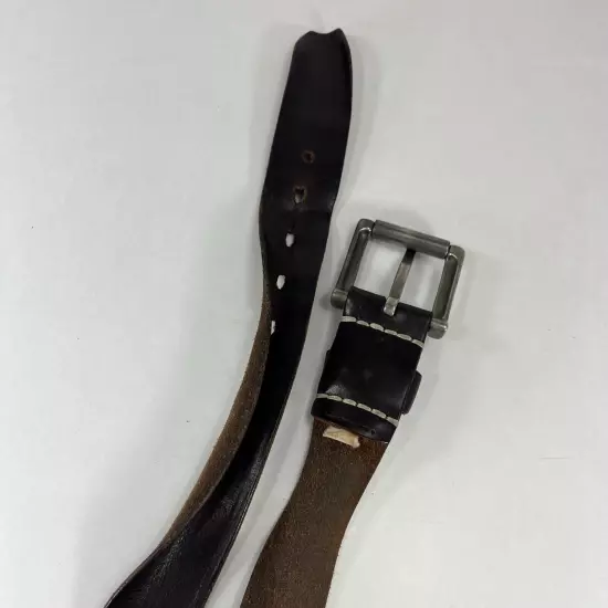 Old Navy Stretched Brown Leather Work Belt - Men's Size 44