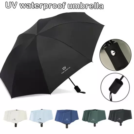 Anti-UV UPF50+ Automatic Open Umbrella Folding Umbrella 10 Rib Windproof Tr GXD