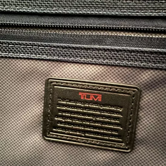 TUMI Alpha 2 T-Pass® Screen Slim Black Laptop Briefcase Ballistic Nylon 26516D2