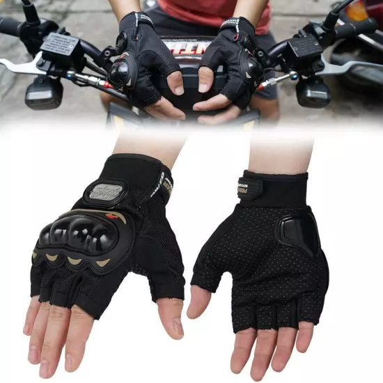 Motorcycle Half Finger Gloves Anti-fall Outdoor Sports Four Seasons Non-slip