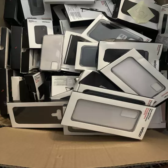 Bulk Wholesale Lot of 100 Mixed Verizon Phone/iPad Cases Apple Samsung Model etc