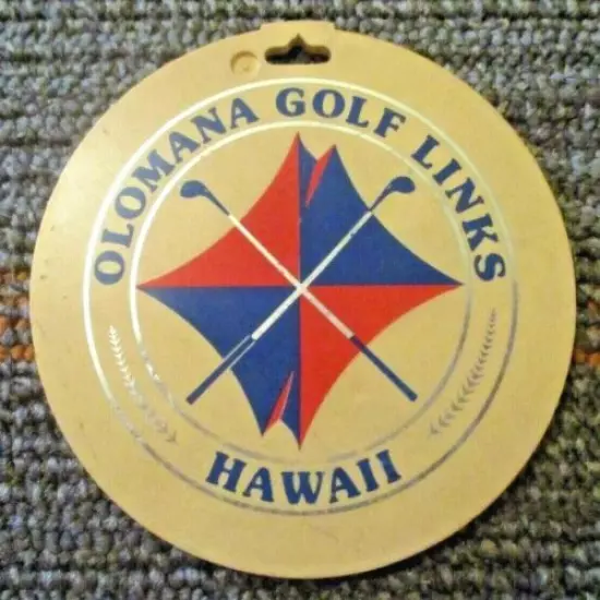 vtg - PGA Golf Bag Tag - OLOMANA GOLF LINKS - Golf Club Course gc - Oahu HI 