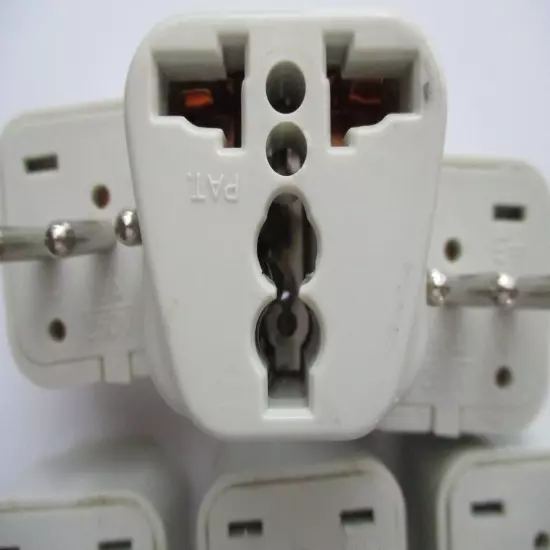 Travel Adapter Converter ITALY CHILE URUGUAY (6count)