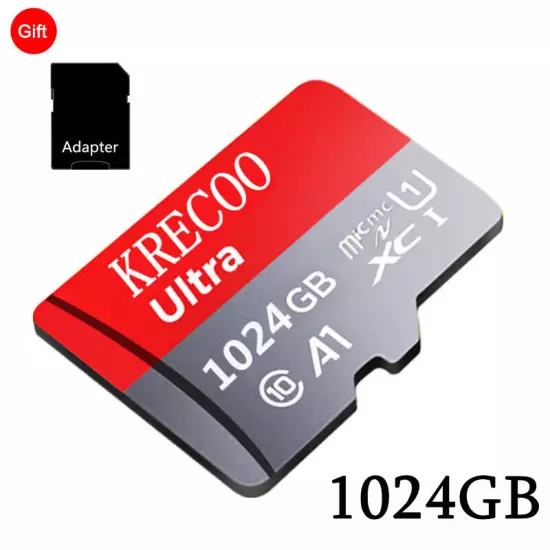 128GB 256GB 1TB Micro SD Card Memory Card TF Card with Free Adapter High Speed