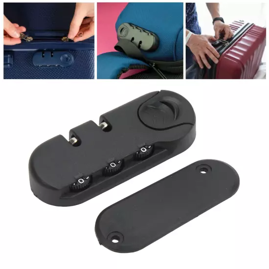 Luggage Lock 3 Digits Zinc Alloy Lock Catch Plastic Frosted Appearance SP