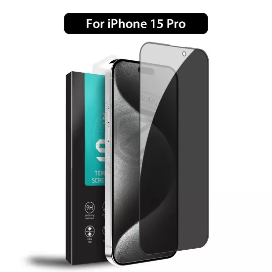 For iPhone 16 15 14 13 12 11 Pro Max XR X 8 Plus Privacy Glass Screen Protector