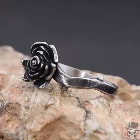 Sculpt Rings™ Rose Flower Ring | 316L Stainless Steel Punk Jewelry