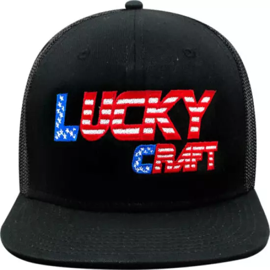 LUCKY CRAFT LC FLAT - Black and USA Flag