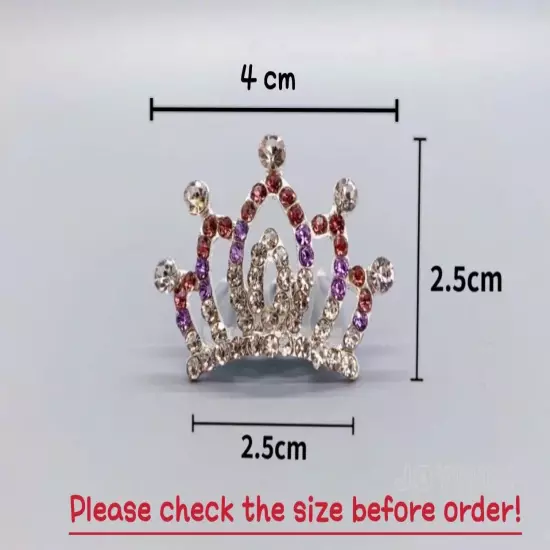 Fashion Doll Tiara For Barbie Crown Crystal Crown Diamond Tiara Hair Accessories