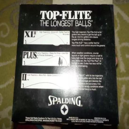 Vintage Spalding Top-Flite XL Professional Golf Balls 1 Dozen New Old Stock