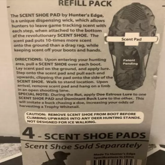 Scent Shoe Refill Pack Hunter’s Edge