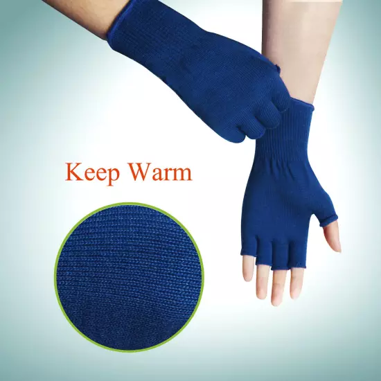 EvridWear Men Women Merino Wool Knit Liner Gloves Finger/Fingerless/Touchscreen