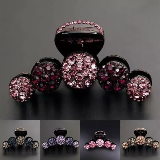 Large Size Hair Claw Crystal Rhinestone Pearl Women Hairpins Hair Clip Barrette