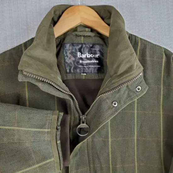 $679 BARBOUR ITALY Size XL Wool/Nylon Trapper Endurance Tweet Field Jacket Plaid