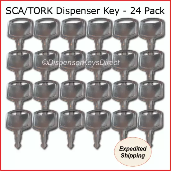 SCA/Tork 1100 Dispenser Key - (24/pc.) "Master Pack"