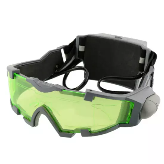 LED Night Vision Goggles Eye shield Green Lens eye protector view Glasses