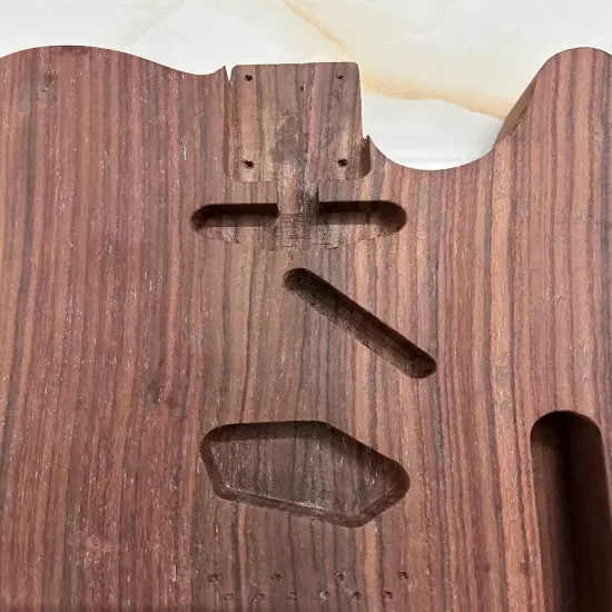 UNFINISHED INDIAN ROSEWOOD BODY TELECASTER GUITAR SAME ITEM