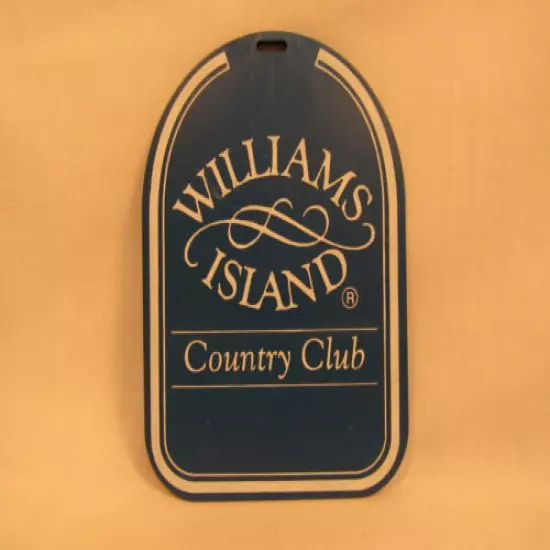 Williams Island Country Club Golf Bag Caddy Tag North Miami Beach Florida