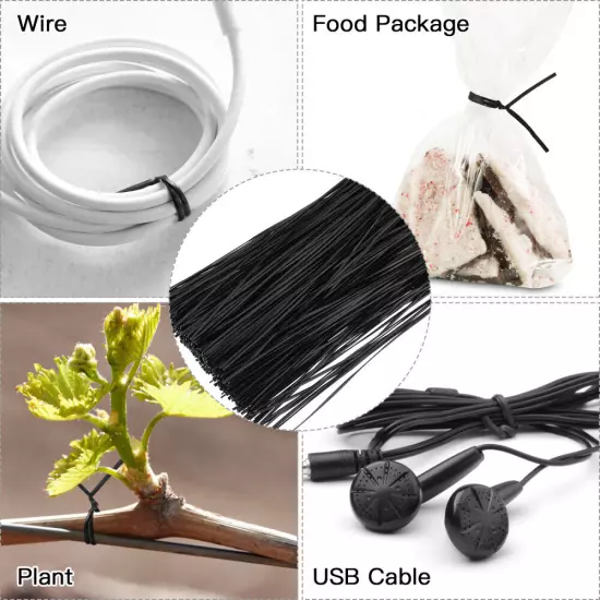 WINOMO Cable Organizers - Plastic Coated Iron Wire for Secure Cable Management