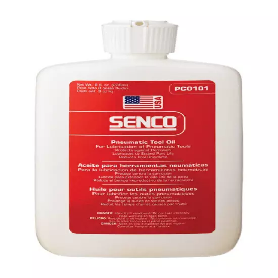 Senco Pneumatic Tool Lubricant 8 oz Bottle 1 pc