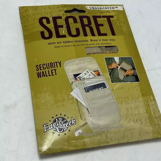 NEW Eagle Creek Secret Undercover Security Wallet Money Passport Keys Open Box