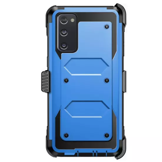 For Samsung Galaxy S20 FE 5G Shockproof Phone Case Cover w/ Belt Clip Holster