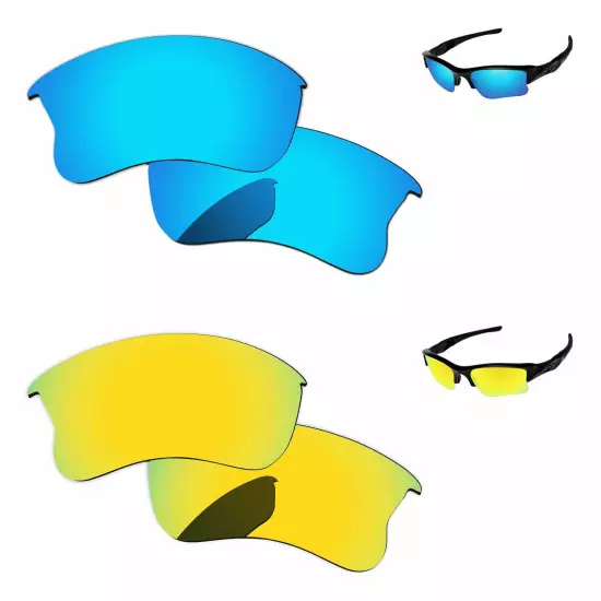 Lensology Polarized Replacement Lenses For-Oakley Flak Jacket XLJ Multi-Options