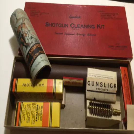 1945 GUNSLICK SHOTGUN CLEANING KIT IN ORIGINAL BOX & PAPERWORK 