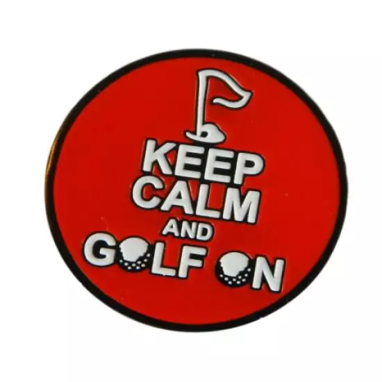 Patent Pending Putter Mounted Divot Tool and Ball Marker - KEEP CALM 3 PACK