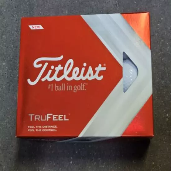 Titleist TruFeel Golf Balls 1 Dozen - Pack of 12 - NEW