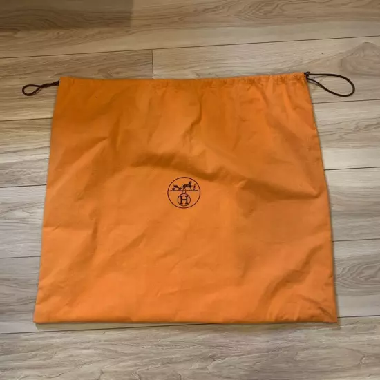 Hermes Dust Bag Orange - Women String Logo Auth France