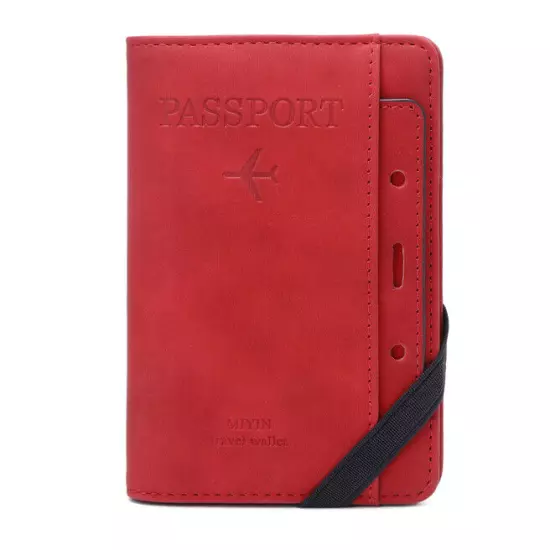 Family Travel Wallet Passport Holder RFID Blocking Document Organizer Bag Case