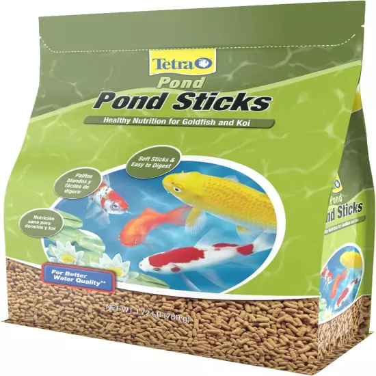 Tetrapond Pond Sticks, Pond Fish Food, for Goldfish and Koi, 1.72 Pounds