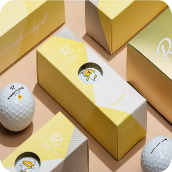 [Kakao Friends] Official Golf Ball R3 Lion Little Edition Authentic 