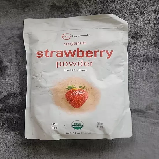 Organic Strawberry Powder, 1 Lb 100% Natural Fruit Powder Freeze-Dried 4-2026