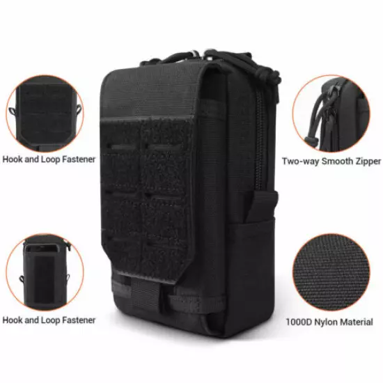 Tactical Molle Pouch Military Waist Belt Bag Phone Case Holder Medical Pouch US