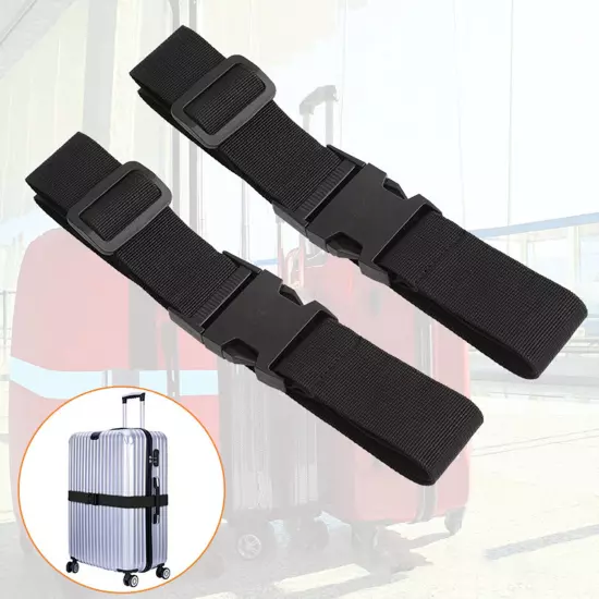 Packing Cross Heavy Adjustable Strap Suitcase Belt Luggage Long Travel Duty KIT