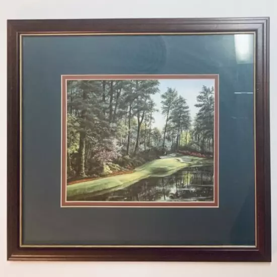 The 12th Hole Augusta Print (13” x 15”) Approximately 16.75” x 14.5” Framed Golf