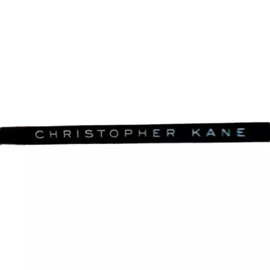 $540 Christopher Kane Cat Eye Sunglasses Black Grey Lens Sleek Polished Bold NWT