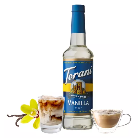 Torani Sugar Free Syrup Vanilla 25.4 Ounces Pack of 4