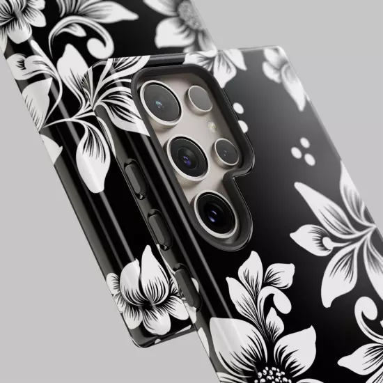 Black & White Floral Style - Tough Cases