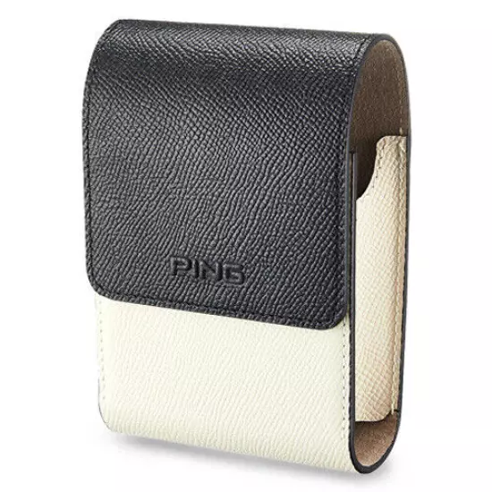 PING Leather Golf Rangefinder Distance Measuring Case Pouch (Black)